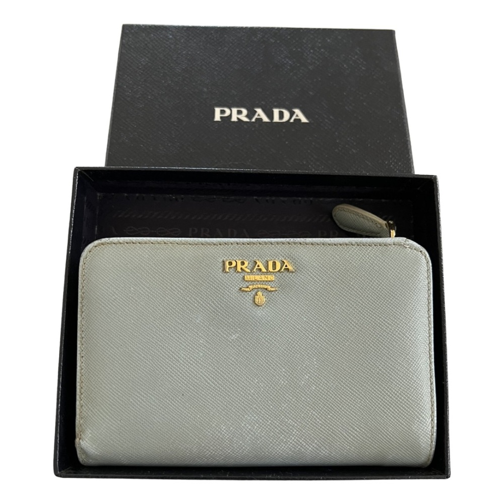Prada Bi Fold Wallet With Zipper - image 1